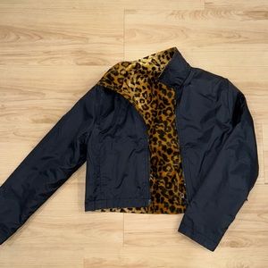 Vintage reversible cropped jacket